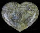 Flashy Polished Labradorite Heart #62951-1